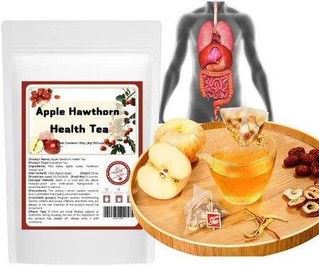 Slim & Detox Fruit TealApple + Hawthorn |SupportLiver Health, Reduce Bloating, Burn Fat Naturally