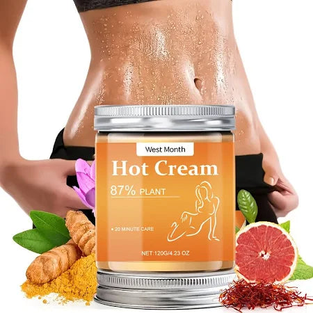 Advanced Hot Sweat Cream with HyaluronicAcid and Ginger Root Extract Non-greasy firmingmoisturizer Moisturizes arms, thighs, abdomen