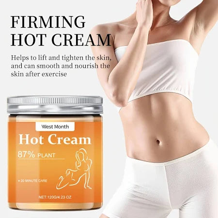 Advanced Hot Sweat Cream with HyaluronicAcid and Ginger Root Extract Non-greasy firmingmoisturizer Moisturizes arms, thighs, abdomen